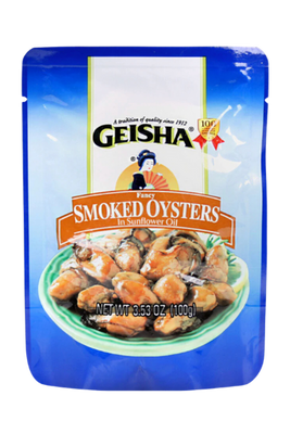 Geisha Smoked Oysters in Oil 3.53 oz.