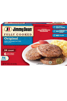 Jimmy Dean Original Pork Sausage Patty 24ct |Wilson Inmate Package Program
