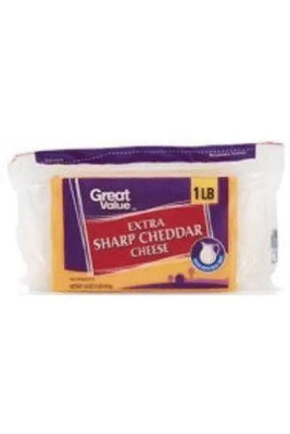 Great Value Extra Sharp Cheddar Cheese 16oz |Wilson Inmate Package Program