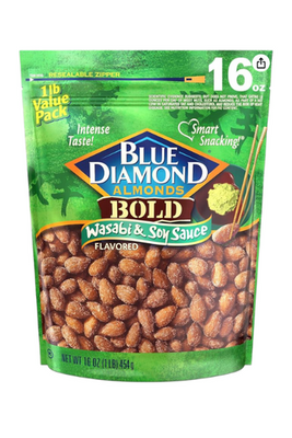 Blue Diamond Wasabi & Soy Sauce Almonds - 12oz