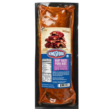 Kingsford Baby Back Pork Ribs with BBQ Sauce |Wilson Inmate Package Program