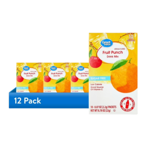 GV Fruit Punch Drink Mix  12ct |Wilson Inmate Package Program