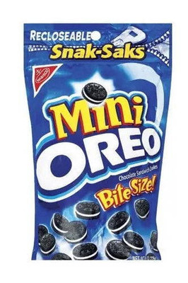Nabisco Snak Saks Mini Oreo Cookies, 8oz