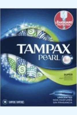 Tampax Pearl Super Plastic Tampons 18ct