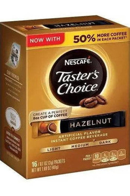 Nescafe Tasters Choice Instant Hazelnut 16ct |Wilson Inmate Package Program