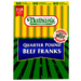 Nathans Quarter Pound Beef Franks, 3 lbs. |Wilson Inmate Package Program