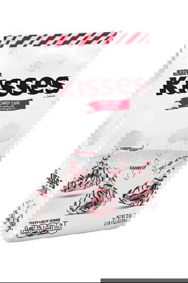 HERSHEY'S KISSES  Candy Cane Chocolate Mint Candy