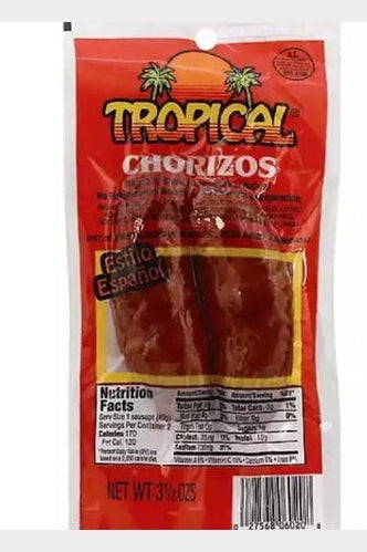 Tropical Chorizos Spanish-style 4oz