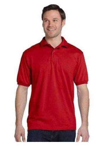 Short Sleeve Polo (D-Red)