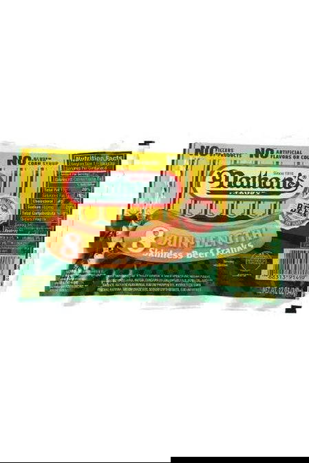 Nathan's Bun Length Beef Hot Dogs