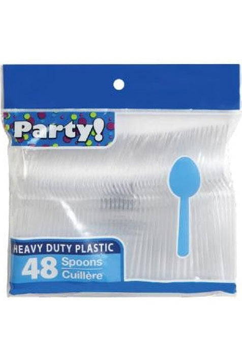 PLASTIC UTENSILS 48CT- Spoons