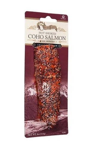 Hot Smoked Coho Salmon Cracked Pepper