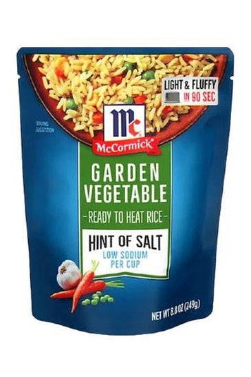 Ready to Heat Rice Garden Vegetable Hint of Salt
