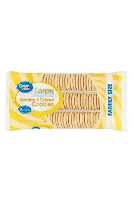 GV Lemon Sandwich Creme Cookies, Family Size, 25 oz