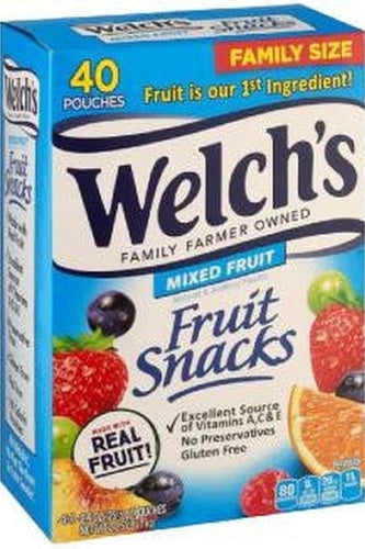 Welch's Mixed Fruit Snacks  40 ct