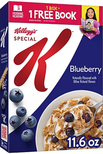 Special K Breakfast Cereal Made with Real Fruit Blueberry - 11.6 Oz