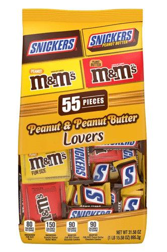 Mars Mixed Snickers & M&M's  Peanut Variety 55pcs