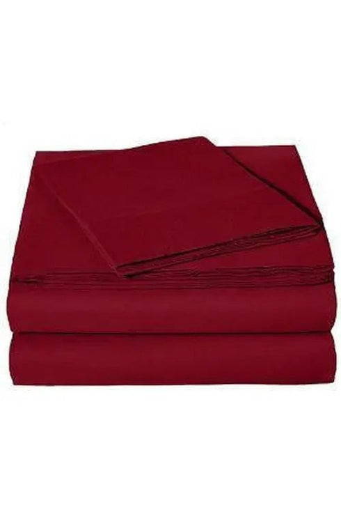 Microfiber Sheet Set - Twin (Burgundy)
