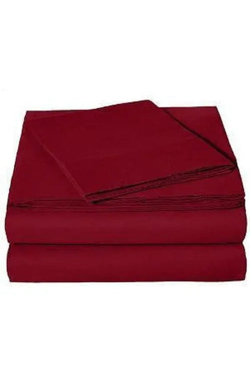 Microfiber Sheet Set - Twin (Burgundy)