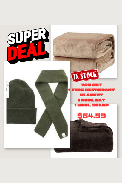 Fire Retardant Blanket Deal $64.99 3pcs