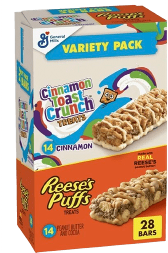 Reese's Puffs Cinnamon Toast Crunch Cereal  Bars , 28 ct