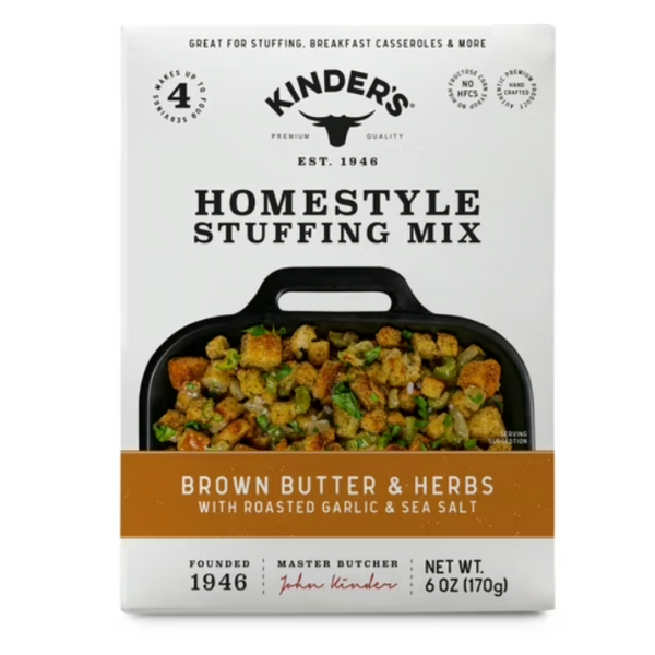 Kinder's Brown Butter and Herbs Homestyle Stuffing Mix, 6 oz