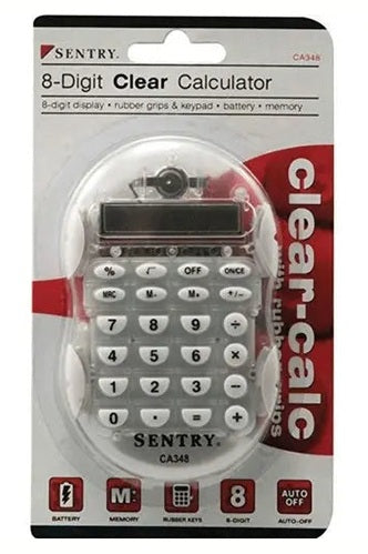 Sentry 8-Digital Clear Calculator
