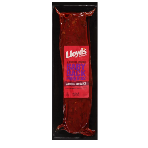 LLOYD'S Signature Smoked Baby Back Pork Ribs in BBQ Sauce, Refrigerated, 40 oz
