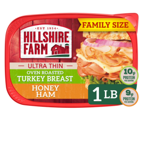 Hillshire Oven Roasted Turkey Breast & Honey Ham Deli Meat, 1bs