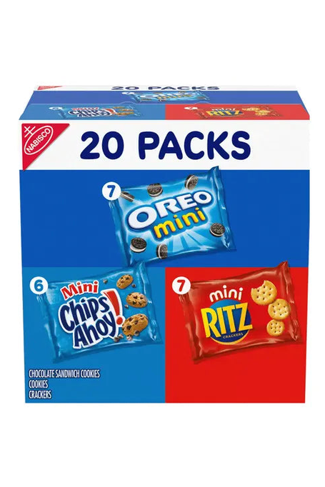 Nabisco Variety Pack Cookies & Crackers, Classic Mix 20 Count