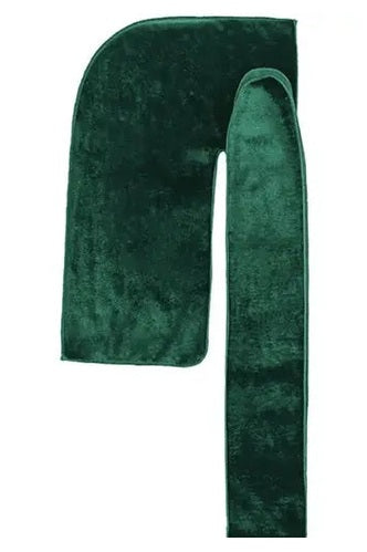 Premium Velvet Durag “Coconut Oil Treated” w/Long Strap (Green)
