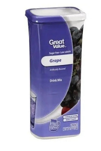 Great Value: Grape Drink Mix, 1.9 Oz