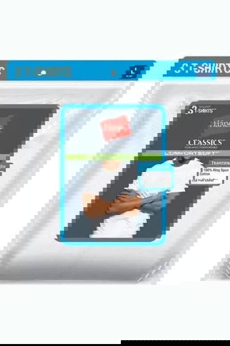 Hanes Men's 3 Pk Big & Tall Crew Neck