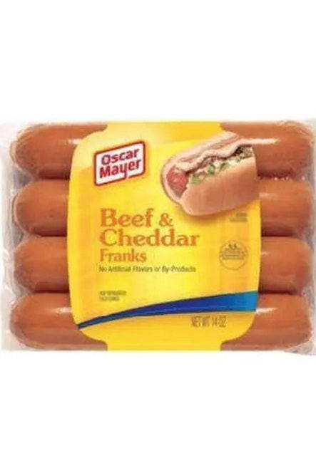 Oscar Mayer Beef & Cheddar Franks, 8ct