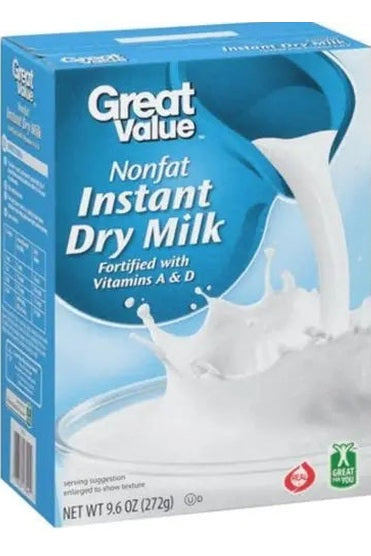 Great Value Nonfat Instant Dry Milk, 3.2 oz