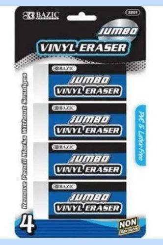 Jumbo White Eraser (1 Eraser Only)