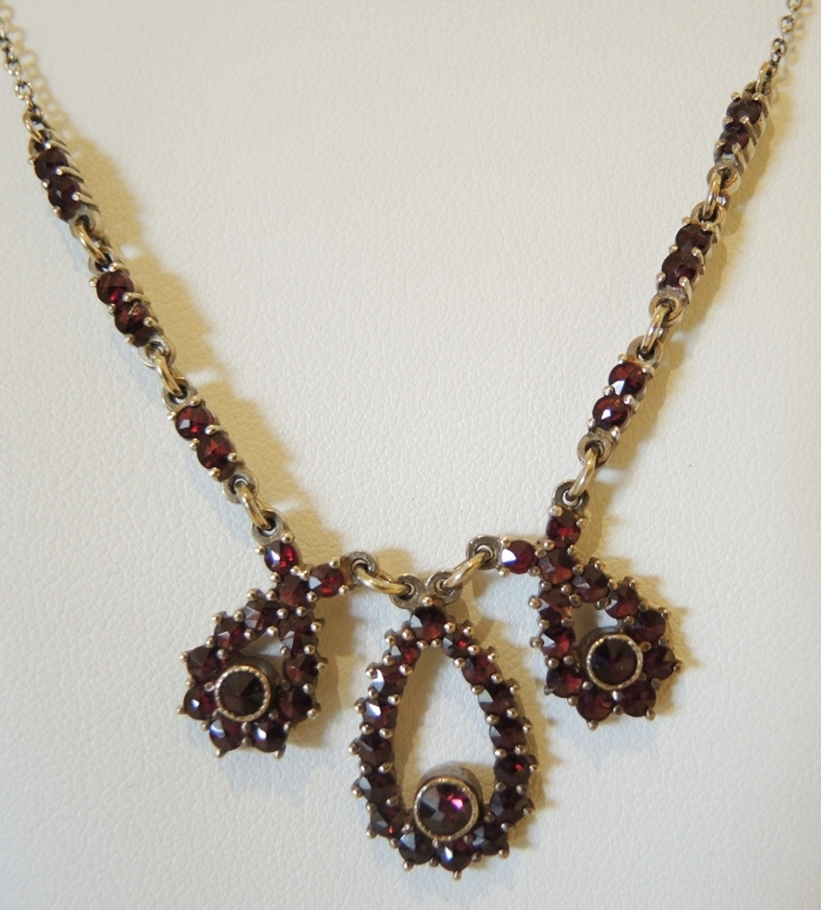 Fancy Bohemian Garnet Necklace