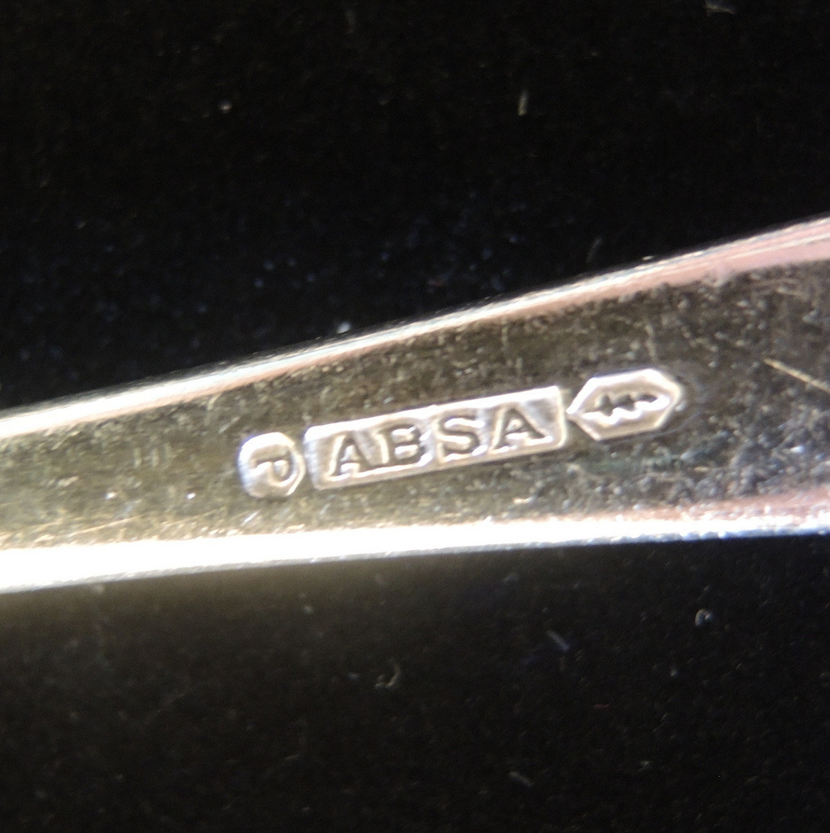 6 Vintage Danish ABSA Columbine Silver Plate Teaspoon Set - In Store