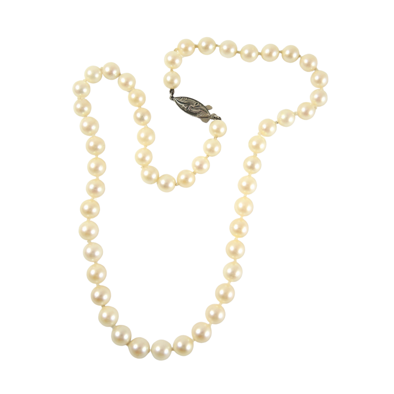 Vintage 7mm Ivory Cultured Pearl 