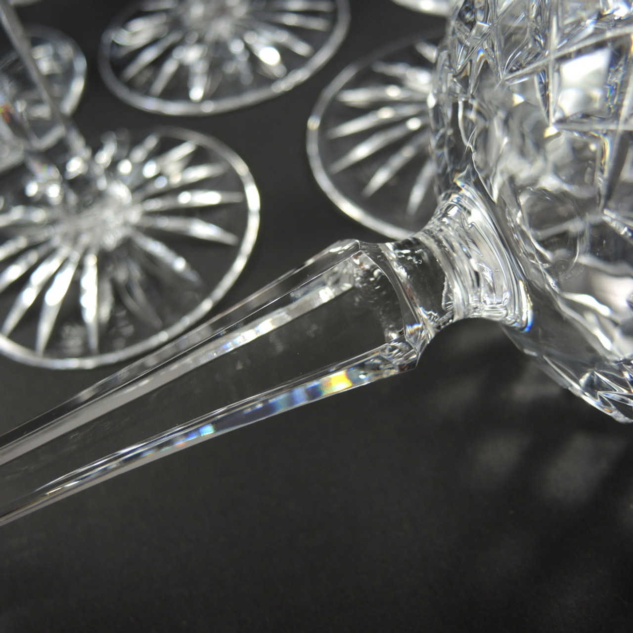 Bohemia Crystal (Czechoslovakia) Crystal Diamond Cut Hock Wine Glasses –  That Retro Piece