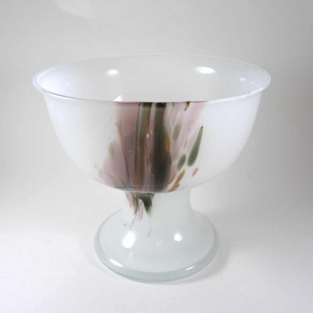 Vintage Danish Holmegaard Najade Footed Bowl Per Lutken- In Stock