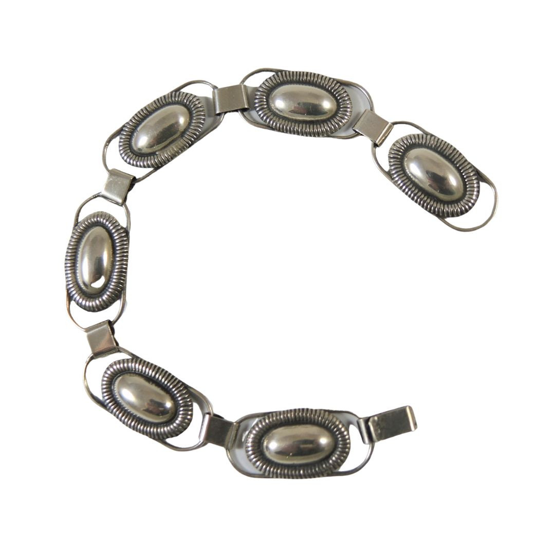 Art Deco Vintage Danish 830S Hans Jensen Hugo Grun Bracelet In Store