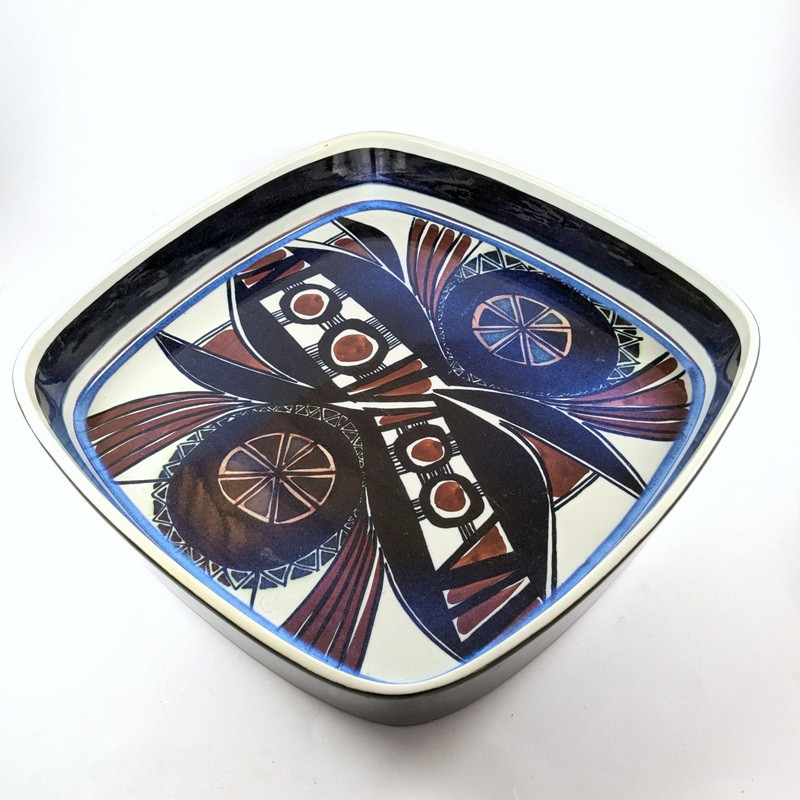 Vintage Royal Copenhagen Tenera Aluminia Faience Bowl Ing Lise