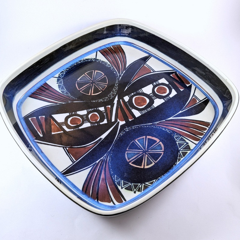 Vintage Royal Copenhagen Tenera Aluminia Faience Bowl Ing Lise