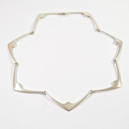 Vintage Danish Sterling Silver Necklace 316 Hans Hansen Denmark - Sold