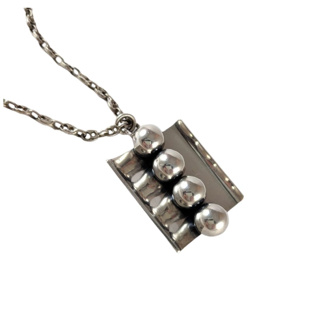 Vintage Elis Kauppi Finland Sterling Silver Ball pendant-Sold
