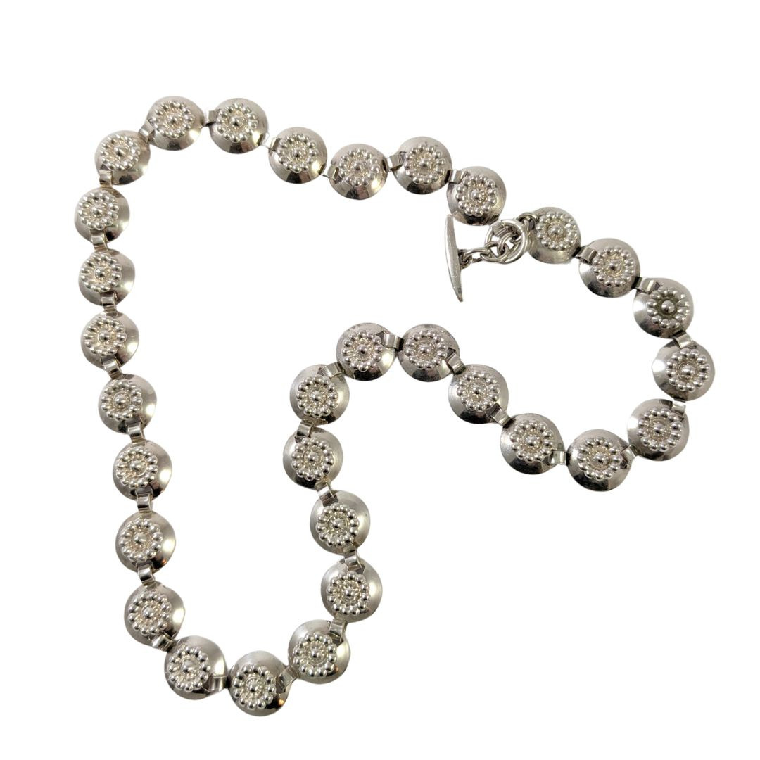 Vintage Danish sterling silver disc necklace Hermann Siersbol -Sold