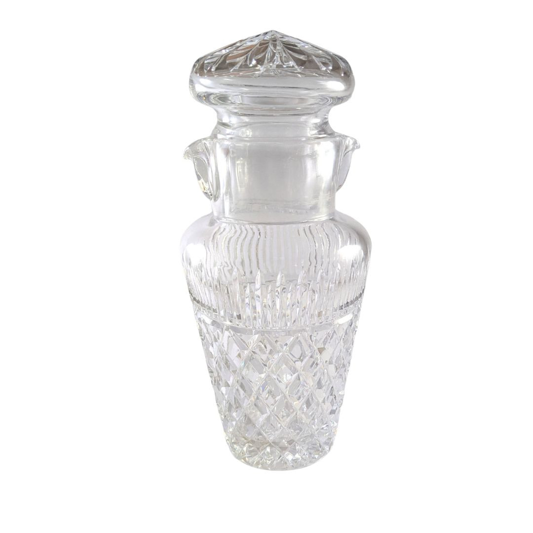 ヴィンテージ チェコアールデコ調 Josef Inwald Glassworks Vintage Josef Inwald 22cm Cut Crystal Cocktail Shaker - Sold