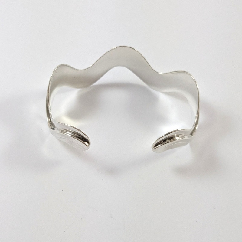 Vintage Sterling Silver Wave Cuff bangle -In Store