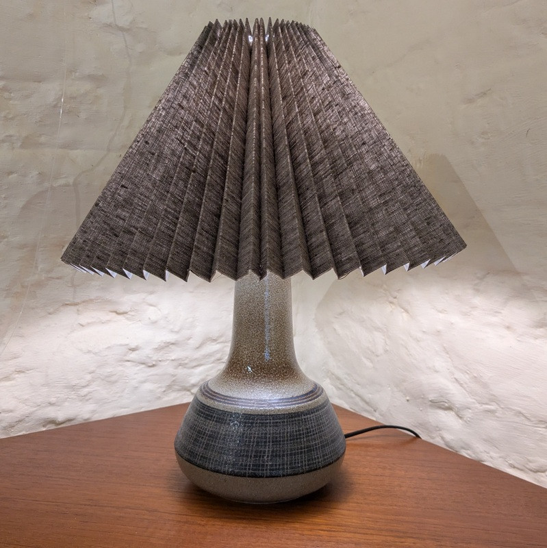 Vintage Danish Soholm Rare Svend Aage Jensen Stoneware Table Lamp